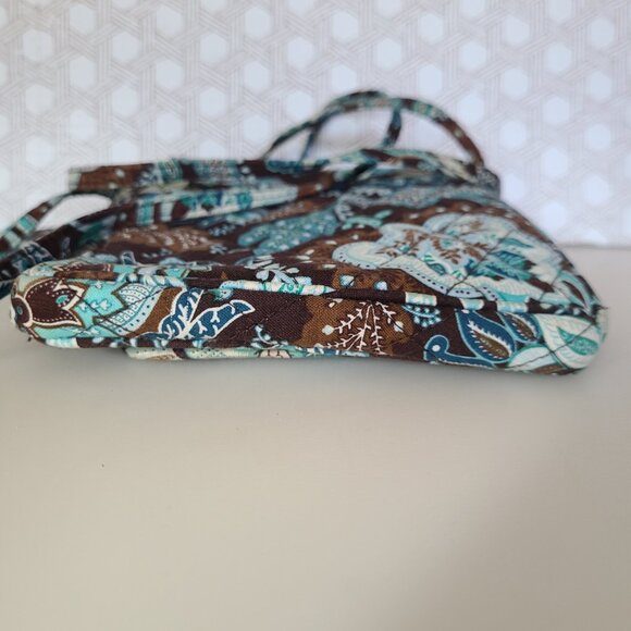 Vera Bradley Hipster Java Blue Floral Cross-Body Bag Adjustable Strap Retired - Picture 10 of 10